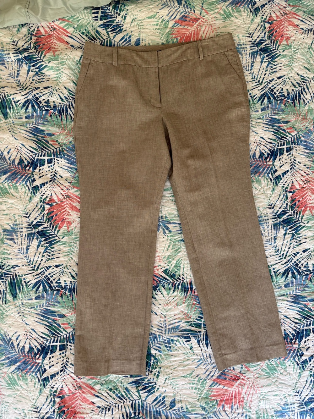 Ann Taylor Petite Women's Linen Dress Pants Size 14